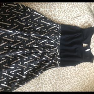 Black and Gold Dress